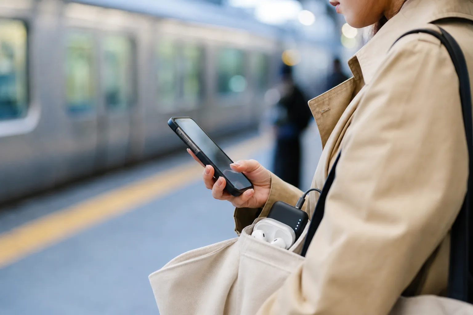 Lifestyle scene illustrating best slim iphone cases for commuters who hate pocket bulk